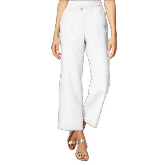 JM Collection Linen Wide Leg Pants - Picture 2 of 3